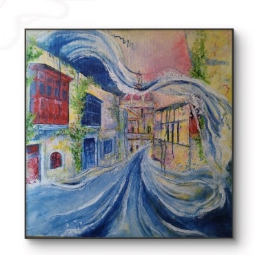 “Letting Go” – Acrylic on Canvas 60cm by 60cm