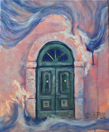 “The Green Door” – Acrylic on Canvas 25cm by 30cm