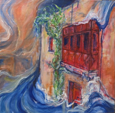 “Fluid II” – Acrylic on Canvas 50cm by 50cm