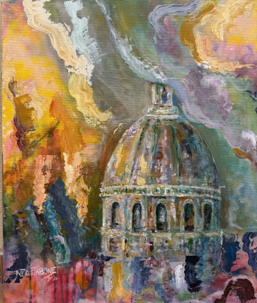 'Golden Hour' - Acrylic on Canvas 50cm by 60cm