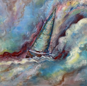 'The Journey' - Acrylic on Canvas 60cm by 60cm