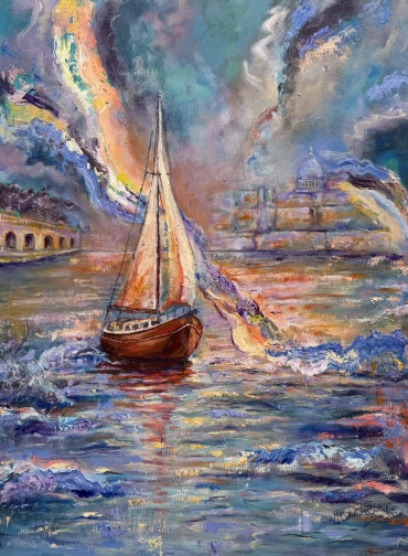 'After the Storm' - Acrylic on Canvas 80cm by 60cm