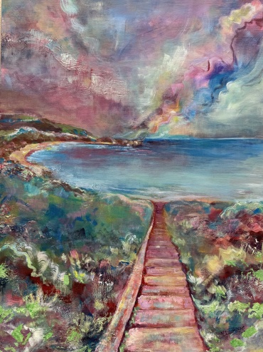 'Into the Unknown' - Acrylic on Canvas 80cm by 60cm