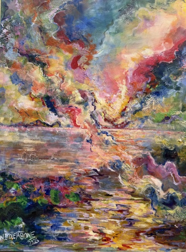 'Blooming Day' - Acrylic on Canvas 80cm by 60cm